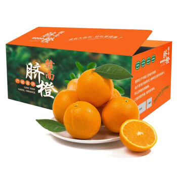 臻瀚伯农 江西赣南脐橙新鲜应季脐橙 赣南夏橙 精品20斤礼盒果径85-90（净重18.5斤以上）
